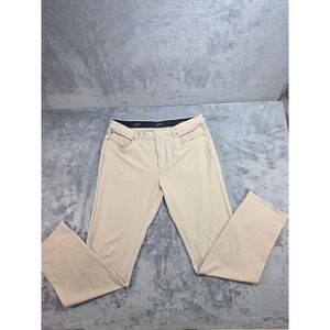 Greg Norman Protek Golf Pants Mens 36x34 Tan Beige Stretch Performance